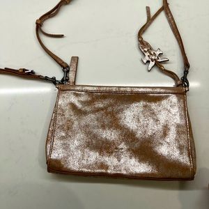 Frye Metallic Zip Crossbody purse